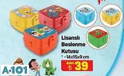 LİSANSLI BESLENME KUTUSU 14X15X9 CM